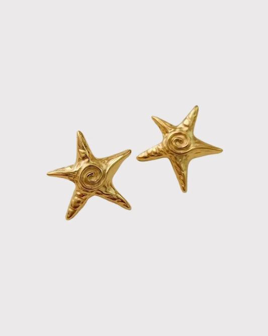 Beach Style Starfish Earrings - Diatoms