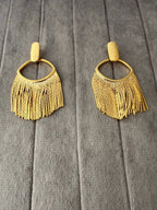 Fashion Party Geometric Tassel Women Drop Earrings - Diatoms