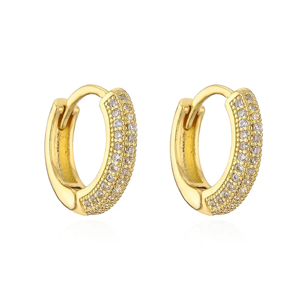 Geo-Glow Huggies Earrings
