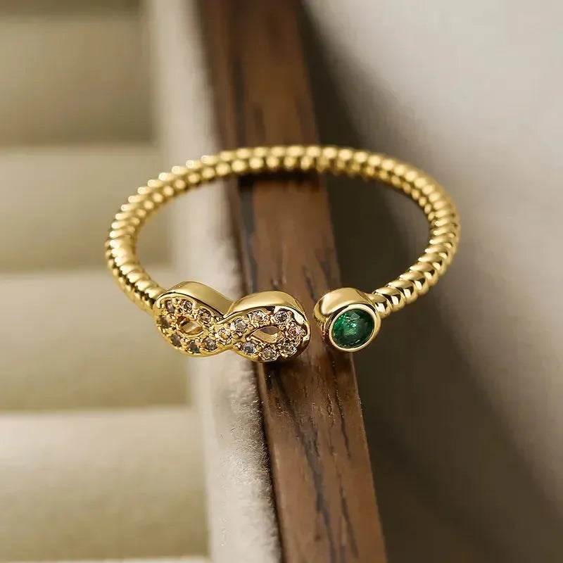 Emerald Dream Ring - Diatoms