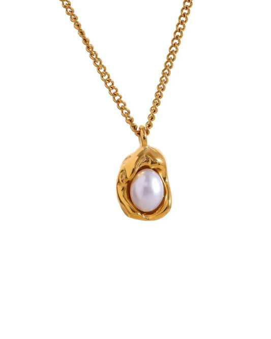 Luxe Dazzle Pearl Pendant