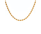 Gold Beaded Necklace - Diatoms
