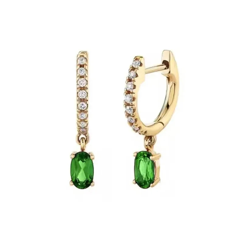 Emerald Grace Drop Earrings