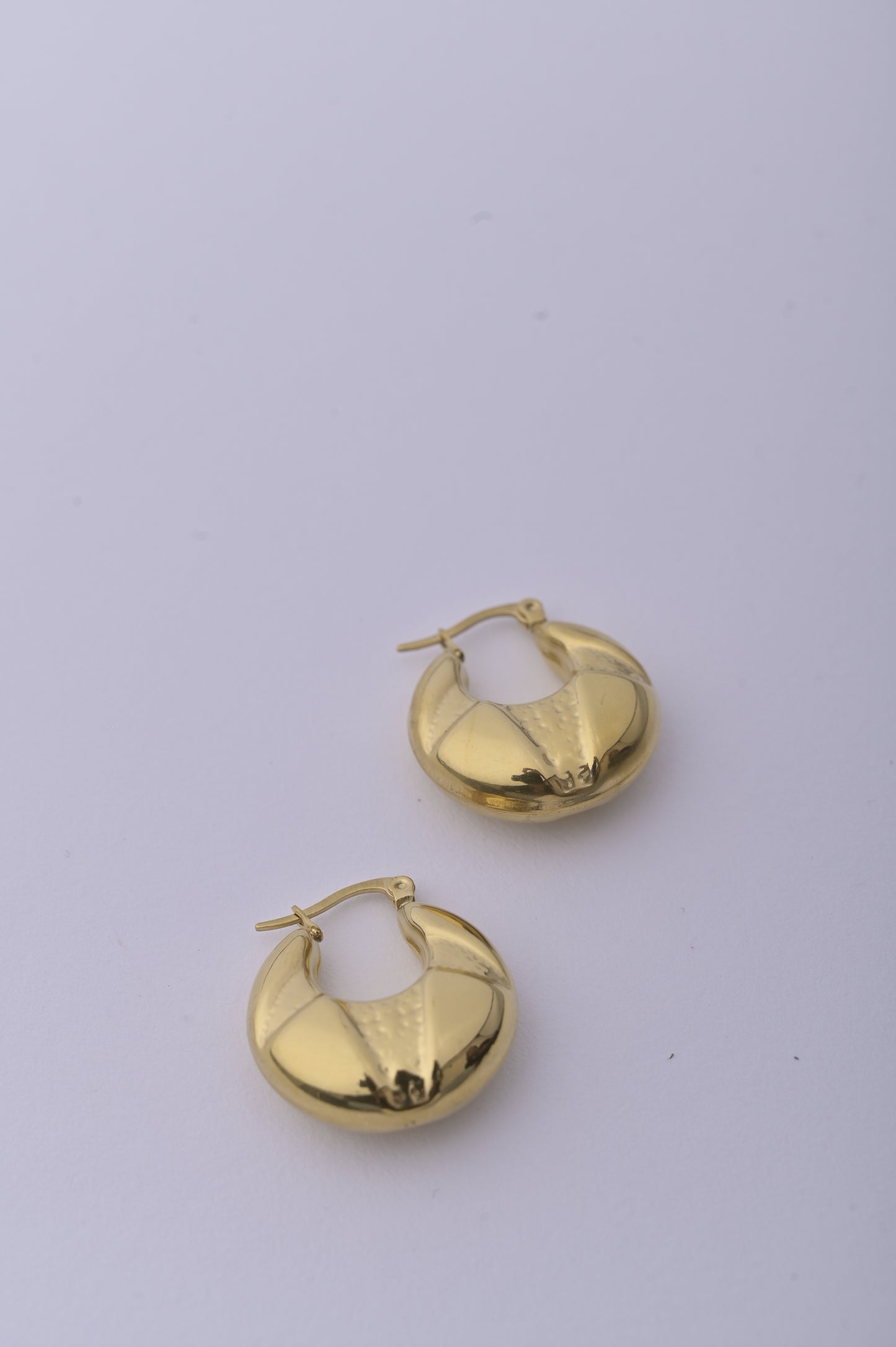 Golden Dazzle Hoop Earrings