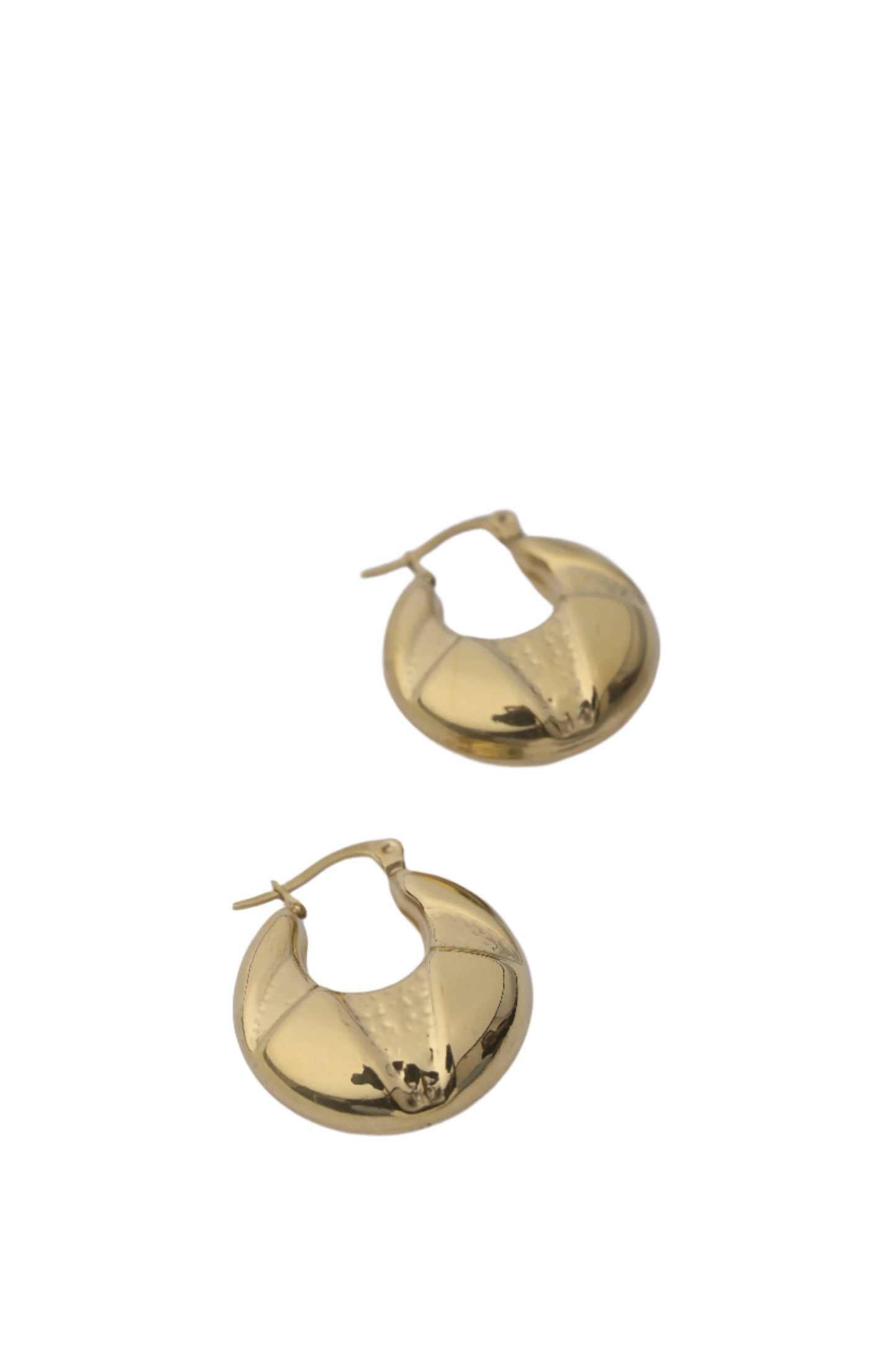 Golden Dazzle Hoop Earrings