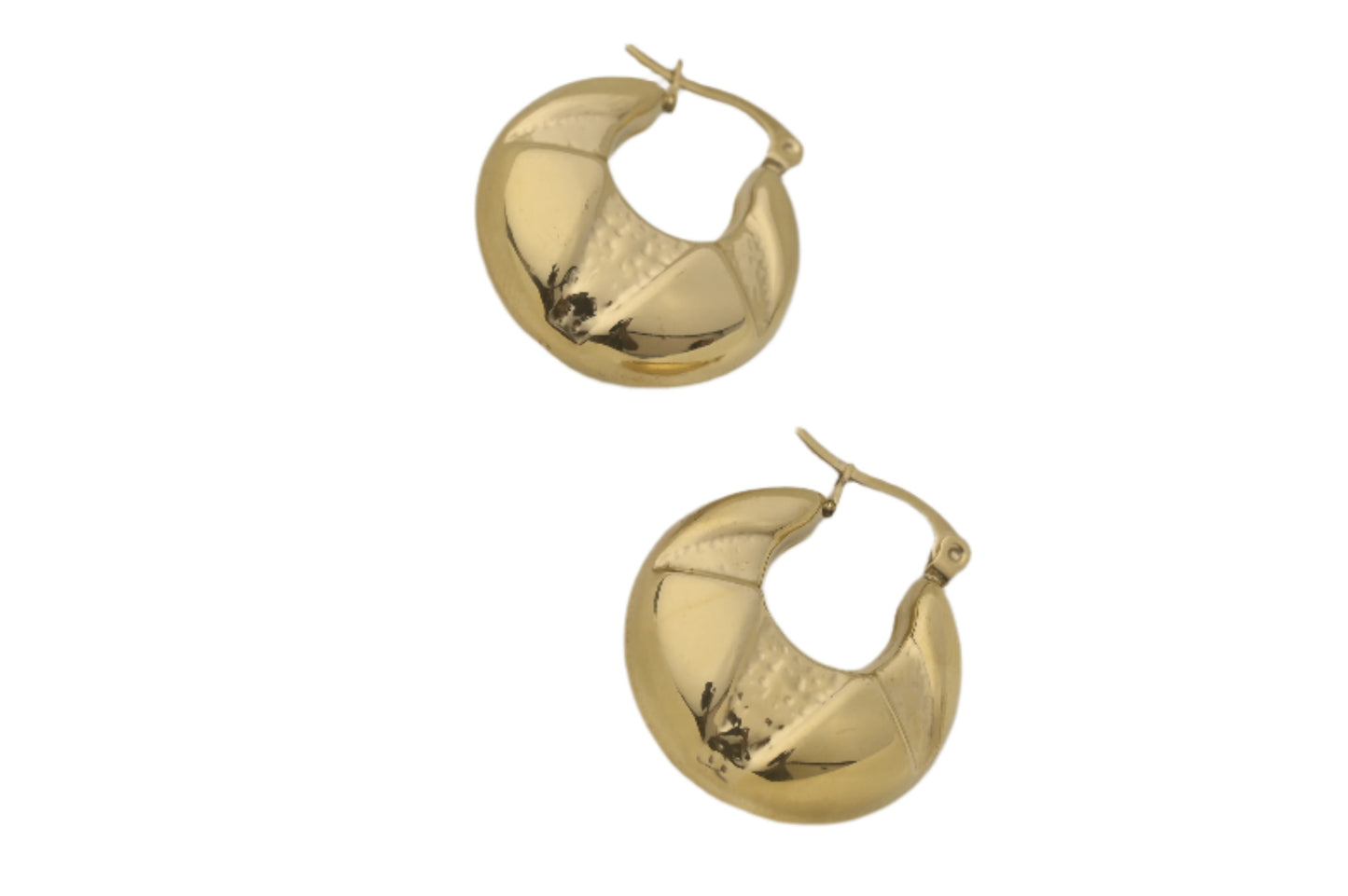 Golden Dazzle Hoop Earrings