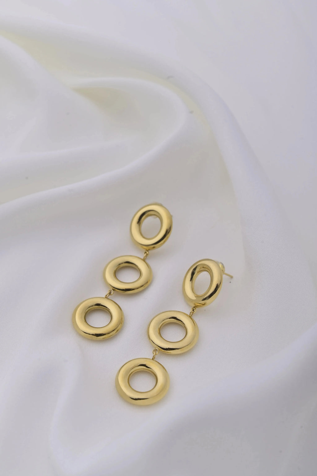 Geometric Layered Chunky Earrings - Diatoms