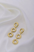 Geometric Layered Chunky Earrings - Diatoms