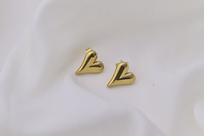 Heart Stud Earrings