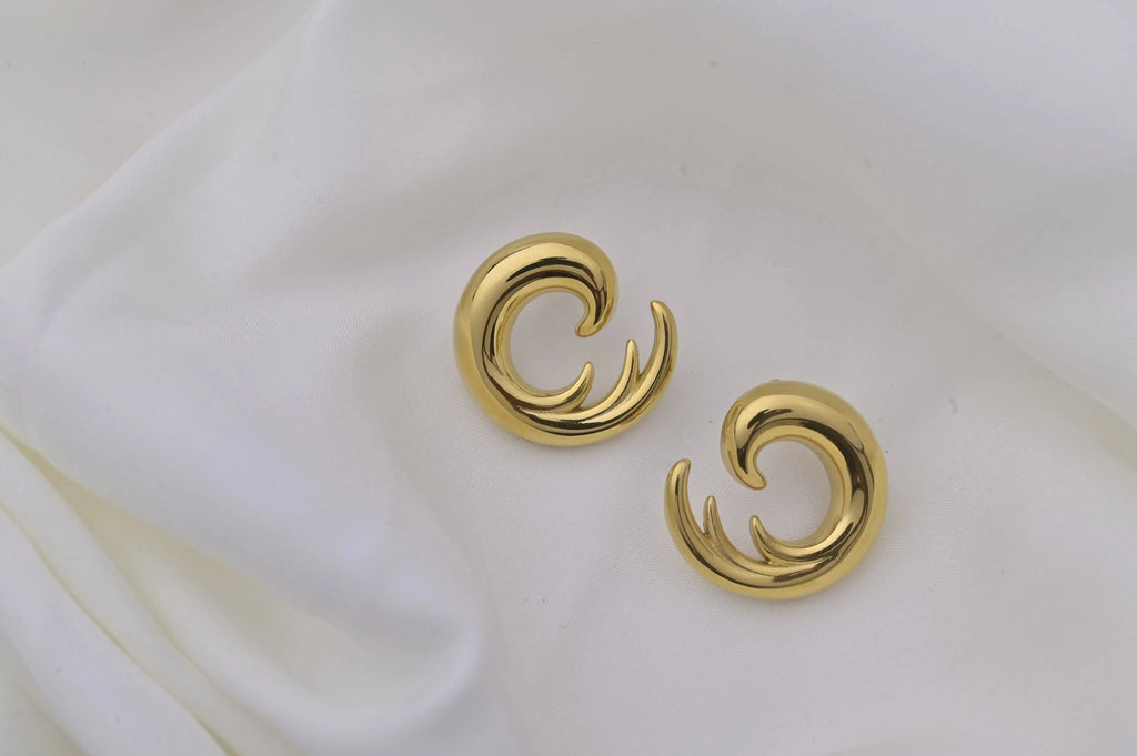 Oceanwave Stud Earrings - Diatoms