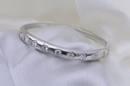 Classic Silver Whitestone Bracelet