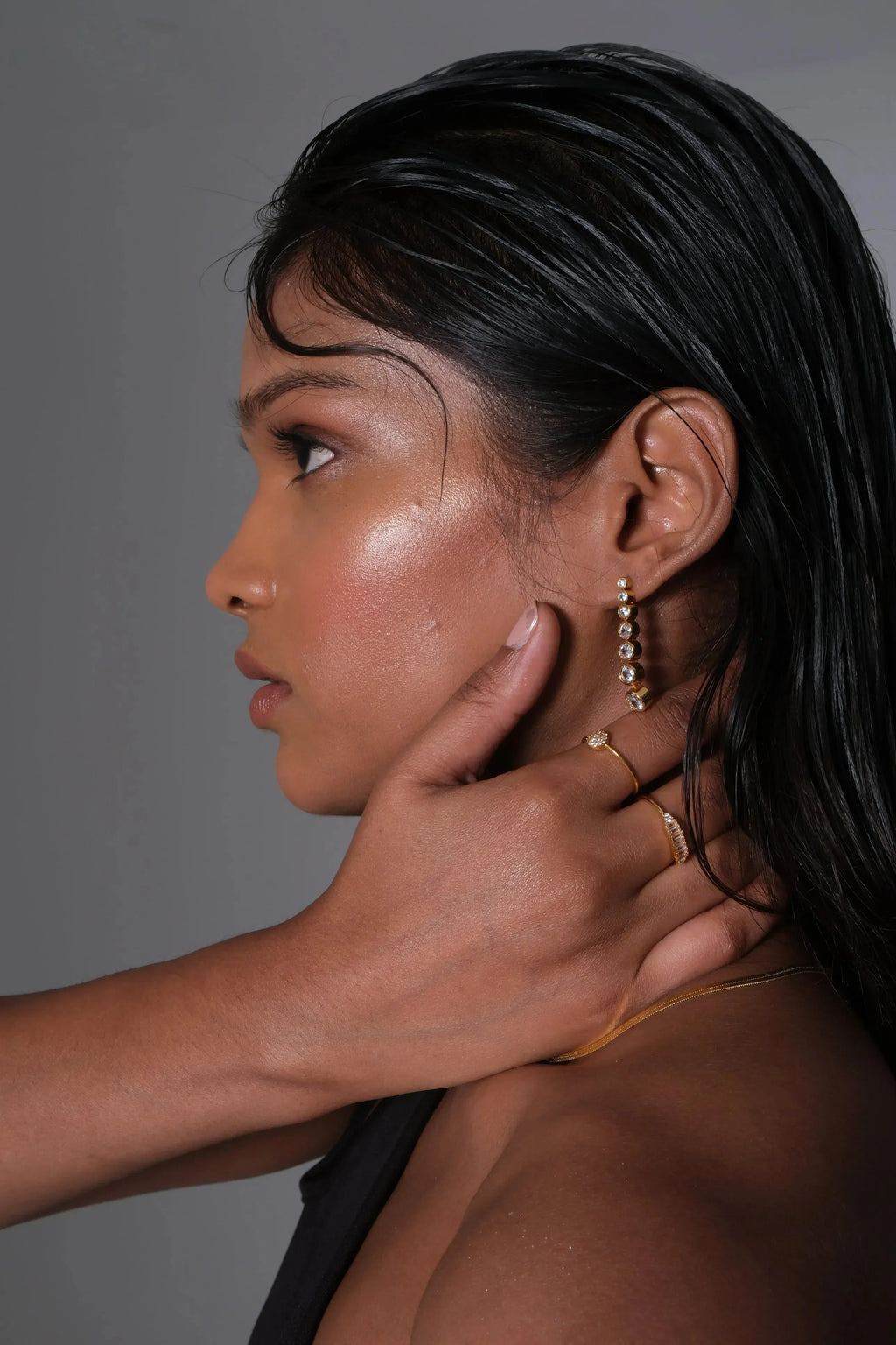 Luxurious Diamond Duet Earrings - Diatoms