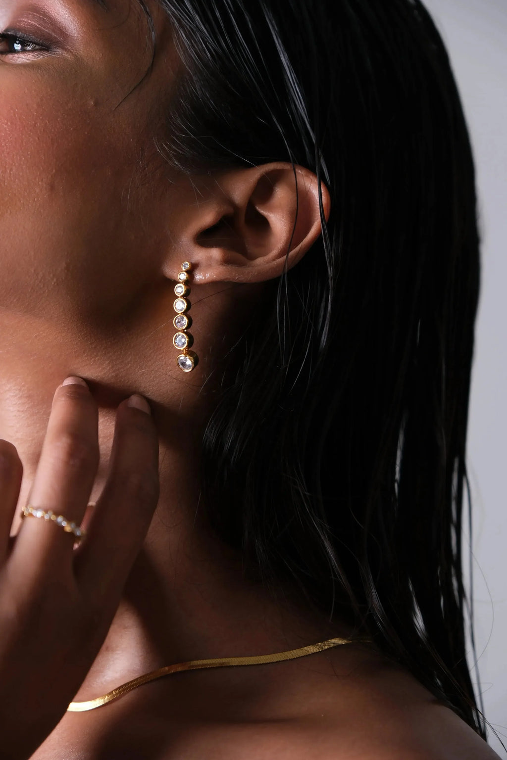 Luxurious Diamond Duet Earrings - Diatoms