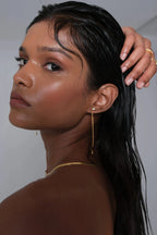 Exquisite Diamond Chain Earrings - Diatoms