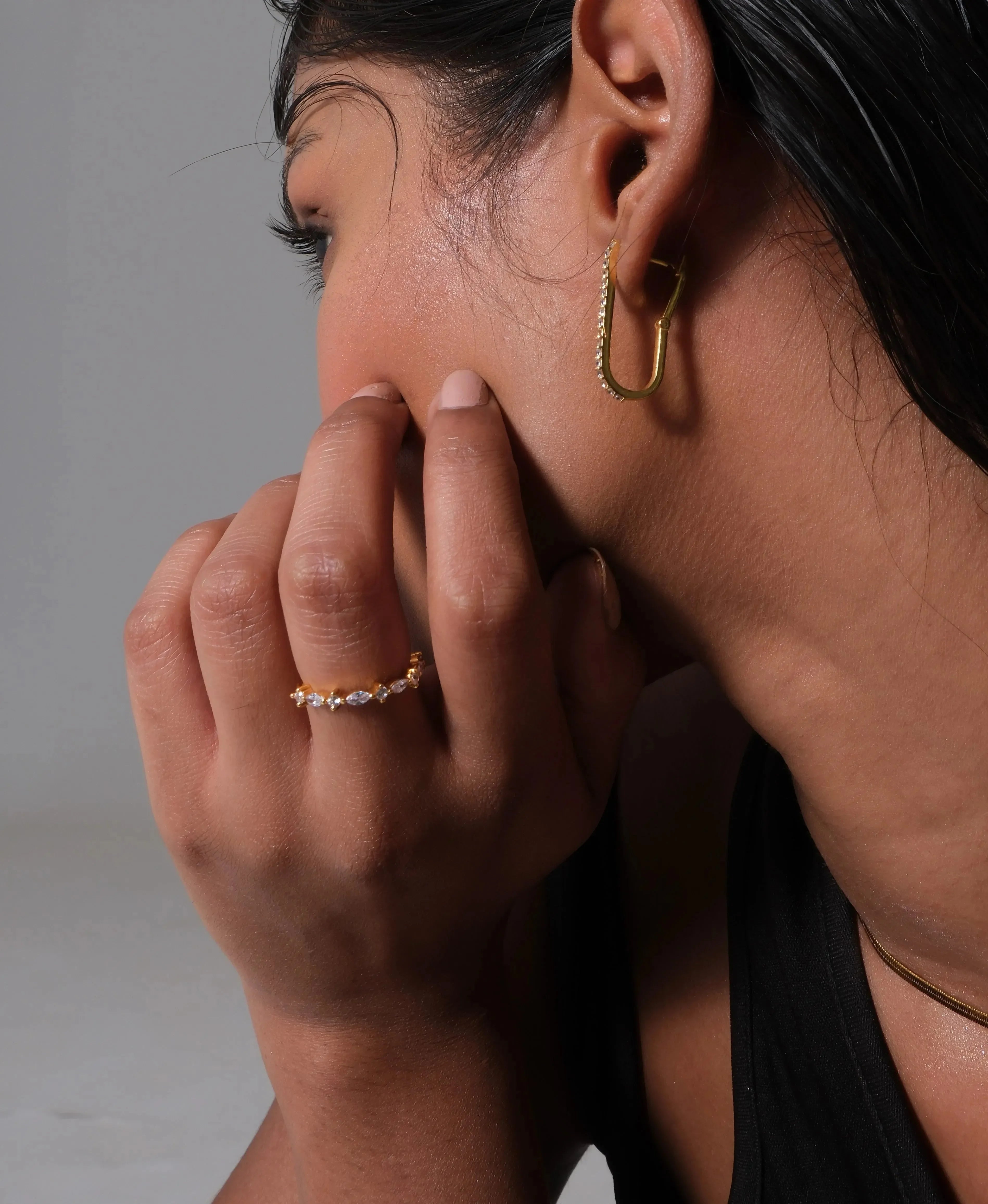 Majestic Solitaire Ring - Diatoms