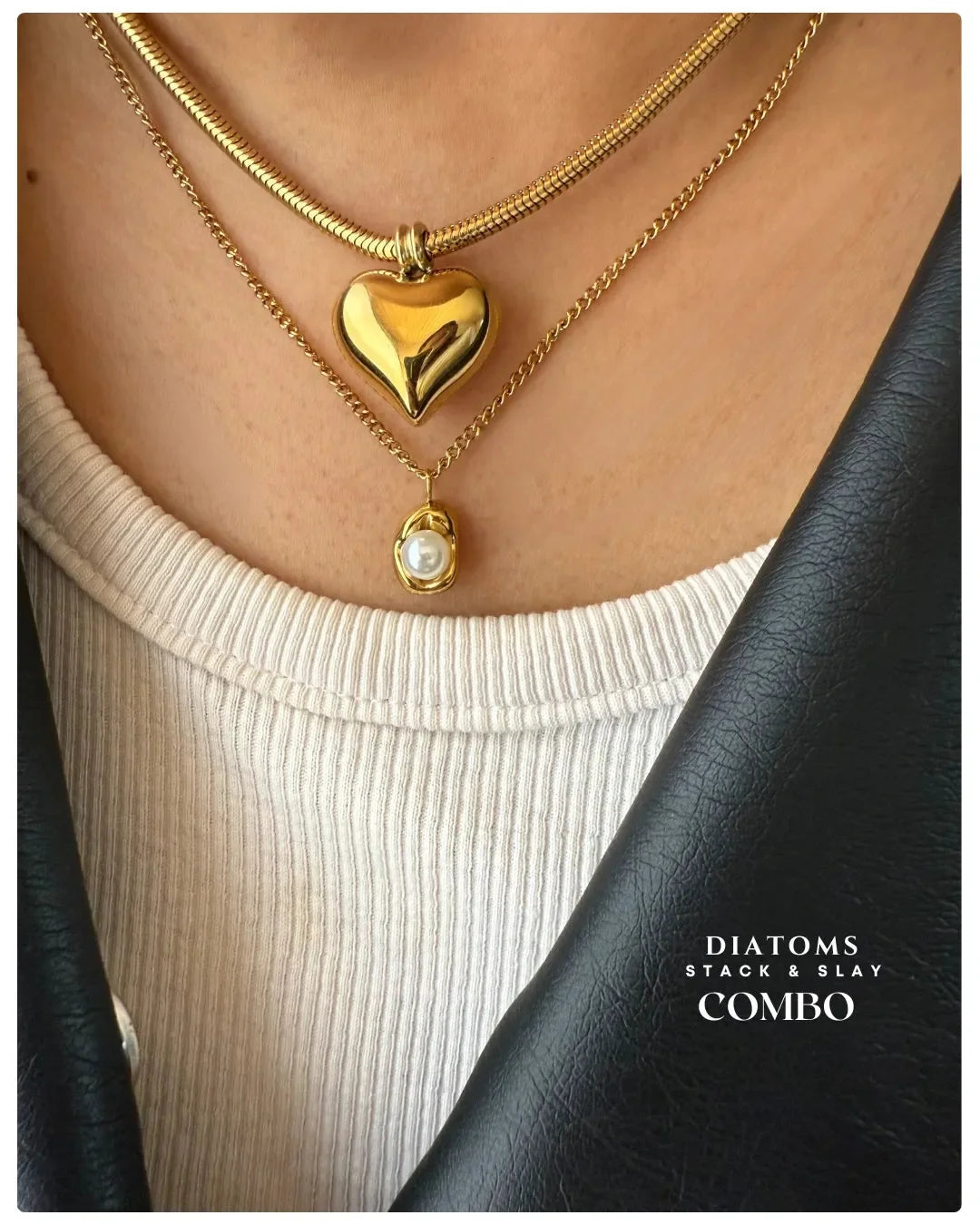 Diatoms Stack Slay Combo Date Necklace - Diatoms