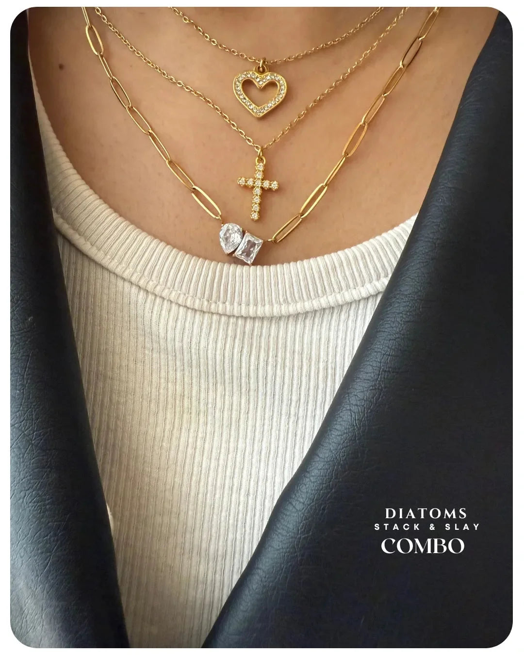 Diatoms Stack Slay Combo Iconic Necklace - Diatoms