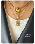 Diatoms Stack Slay Combo Plain Necklace - Diatoms