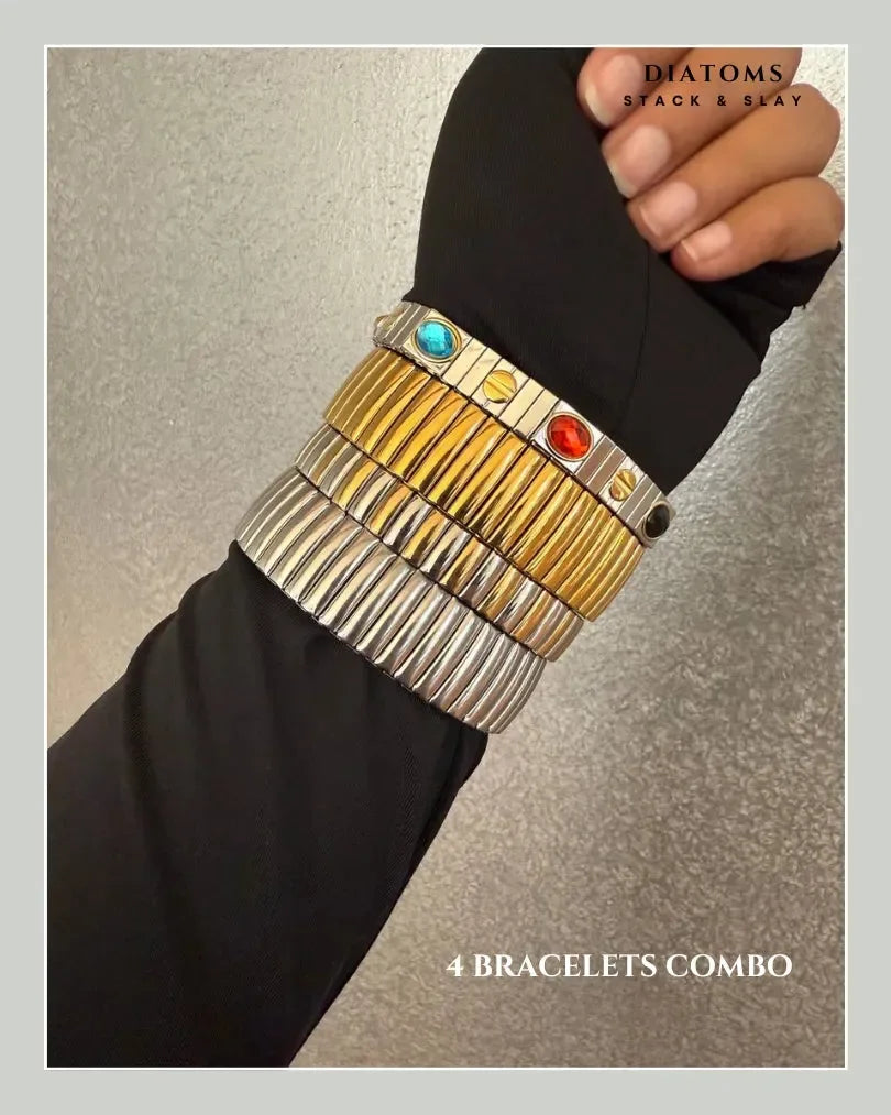 Diatoms Stack Slay Combo Bracelets - Diatoms
