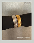 Diatoms Stack Slay Combo Dual Tone Bracelets - Diatoms