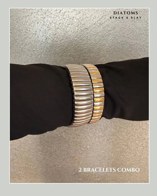 Diatoms Stack Slay Combo Minimal Bracelets - Diatoms