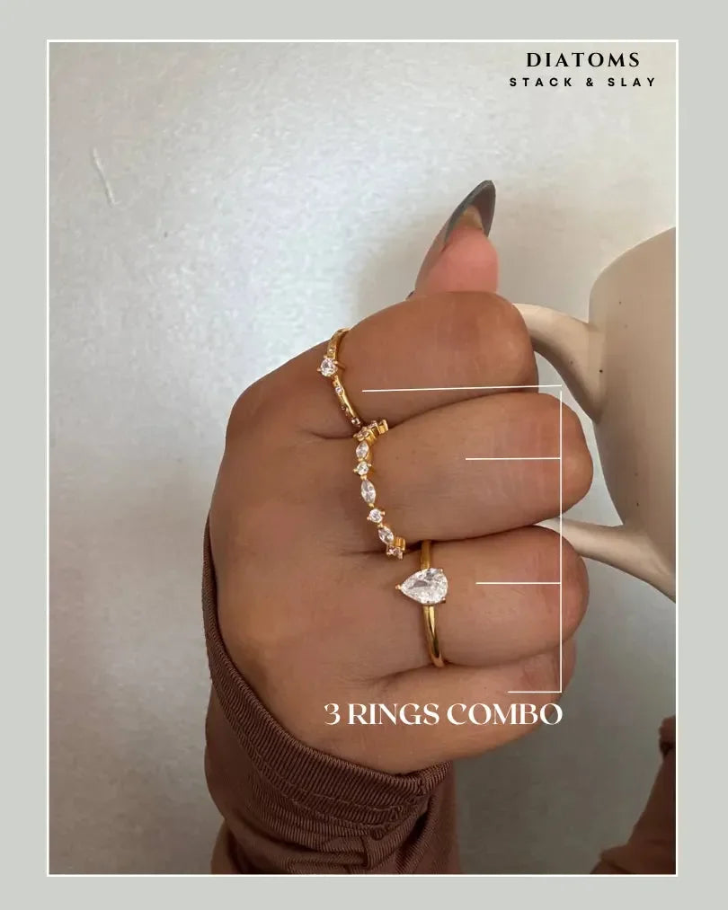 Diatoms Stack Slay Combo Minimal Ring - Diatoms