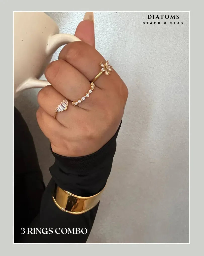 Diatoms Stack Slay Combo Ring - Diatoms