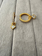 Luxe Gold Gemstone Earrings - Diatoms