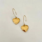 Oceanic Glow Heart Earrings - Diatoms