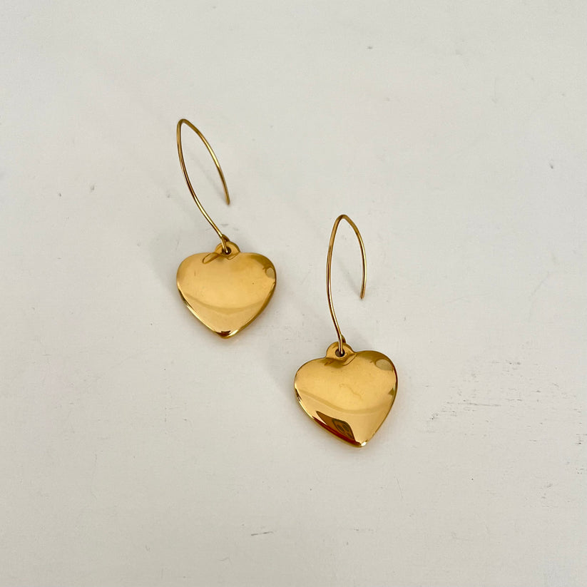 Oceanic Glow Heart Earrings