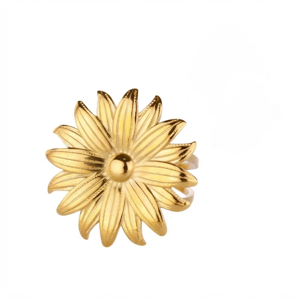 Sunburst Daisy Adjustable Ring
