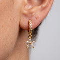 Crystal Flora Drop Earrings