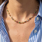 Multi Color Gem Necklace