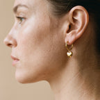Luxy Small Heart Hoop Earrings