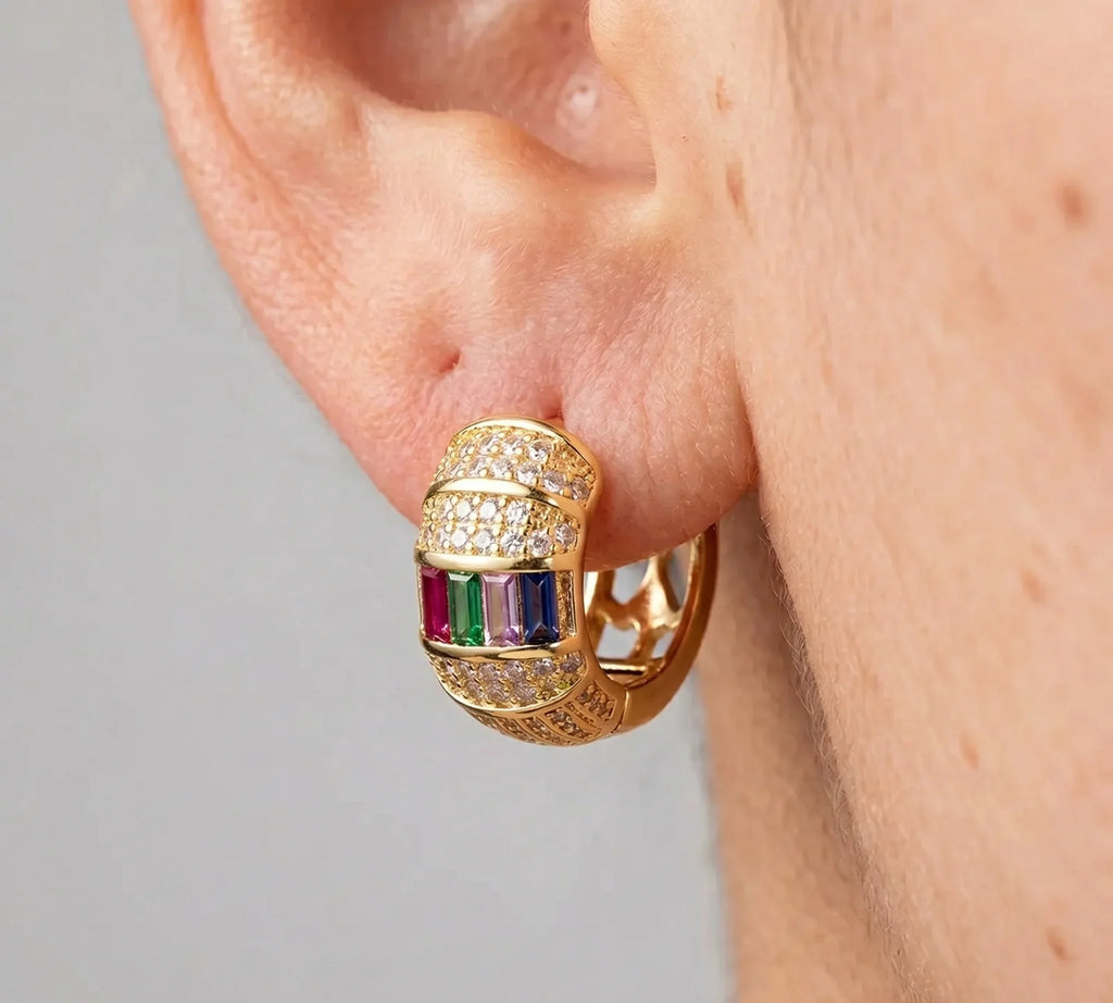 Commute Round Hoop Earrings
