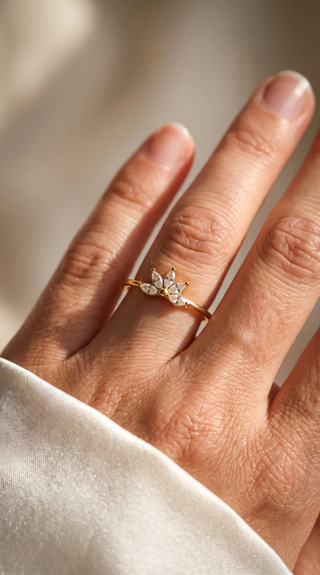 Floral Diamond Ring