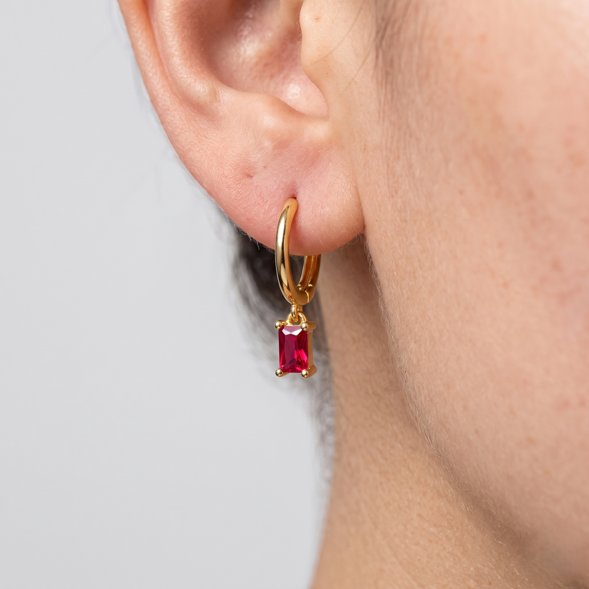 Ruby Pink Earrings
