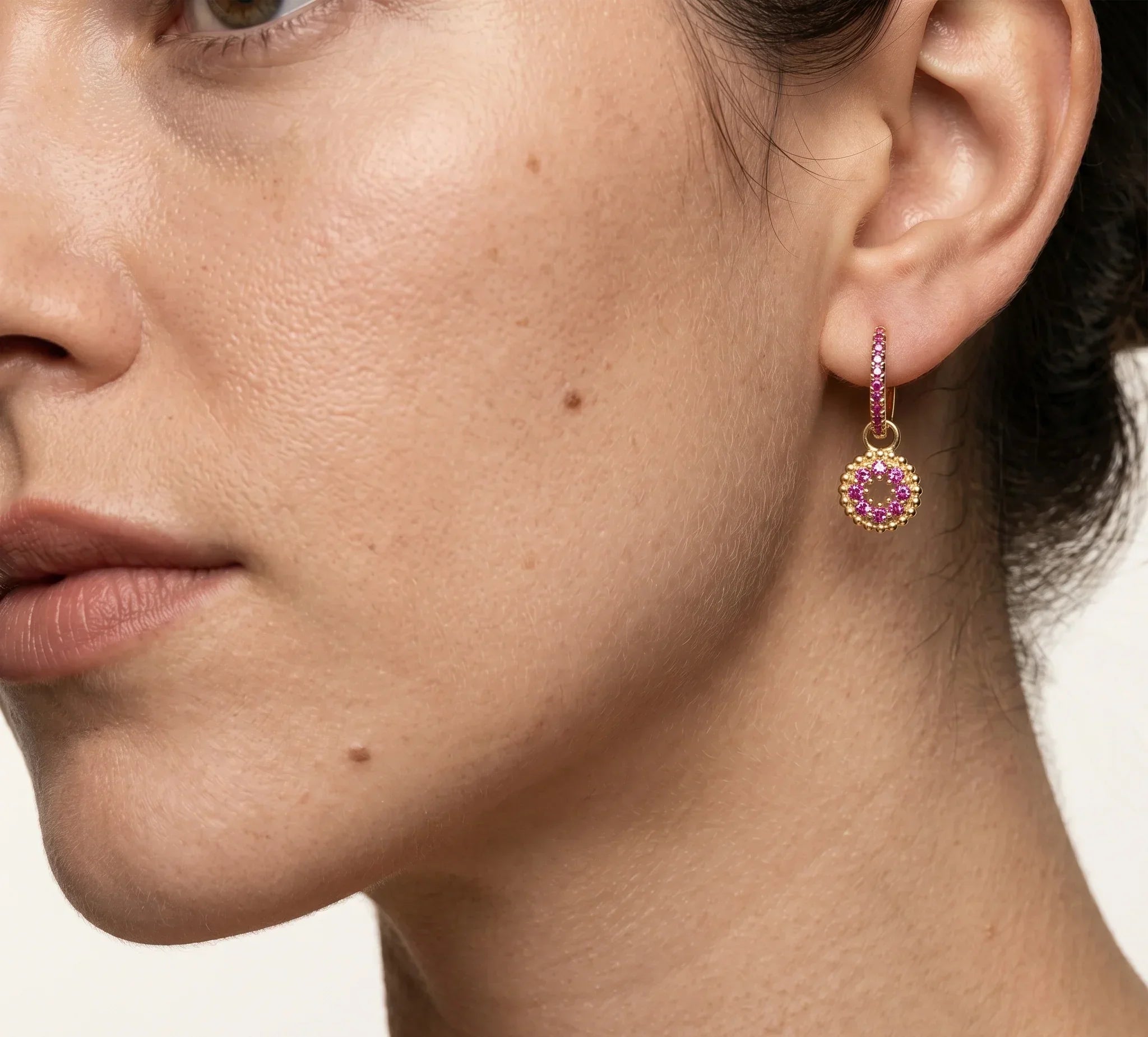 Diva Pink Drop Earrings