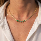 Heart Shape Inlay Necklace