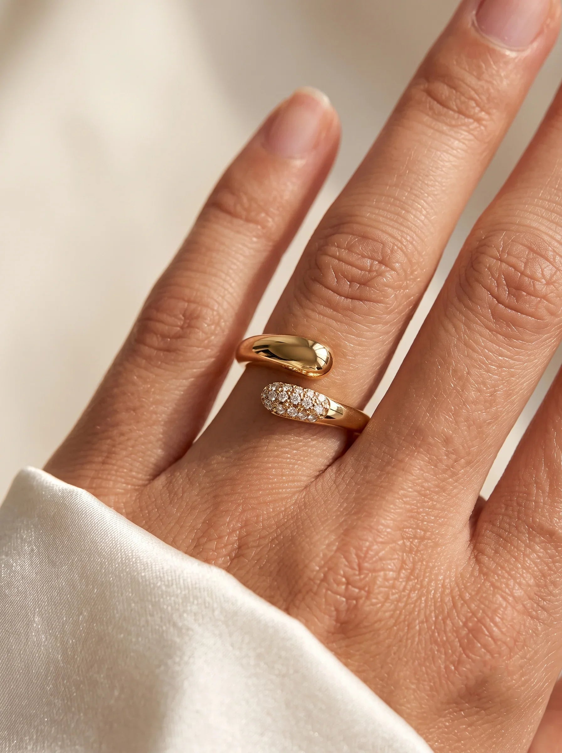 Luxe Gilded Adjustable Ring