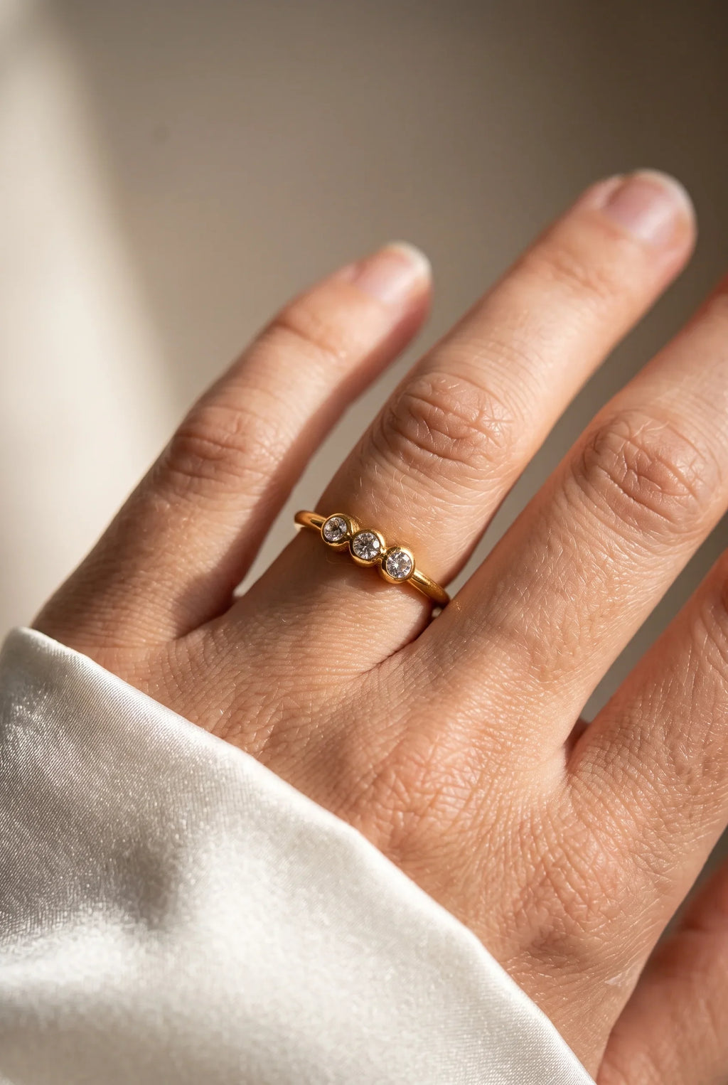 Diatoms Luxe French Style Ring