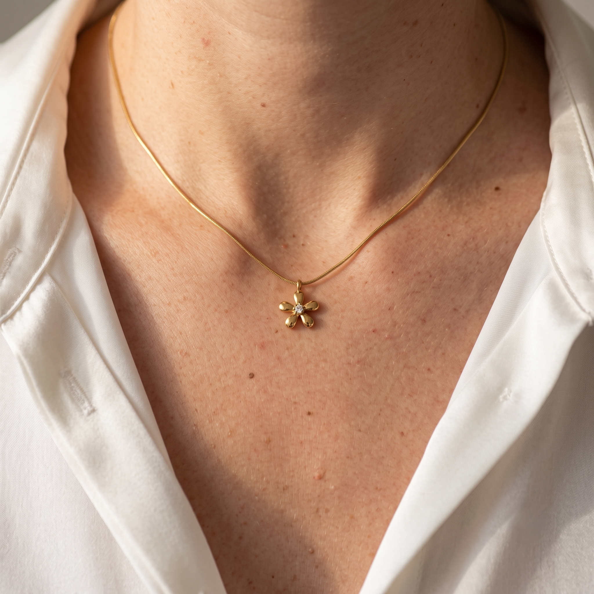 Diatoms Floral Shaped Necklace