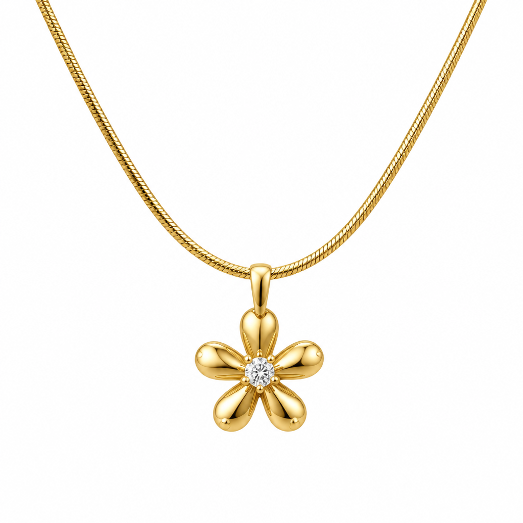 Diatoms Floral Shaped Necklace