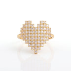 Heart Shape Adjustable Ring