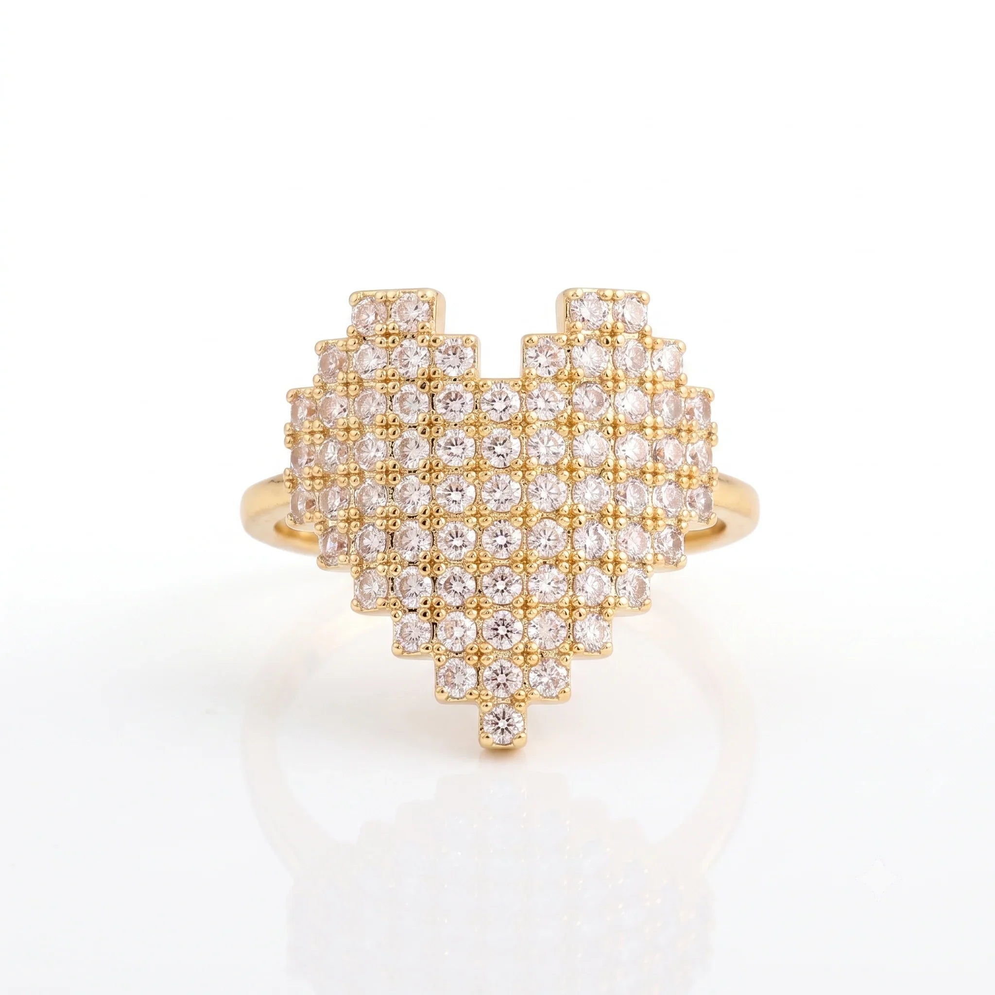 Heart Shape Adjustable Ring