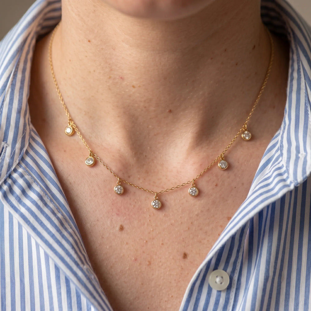 Luxe Multi Round Cubic Zirconia Necklace