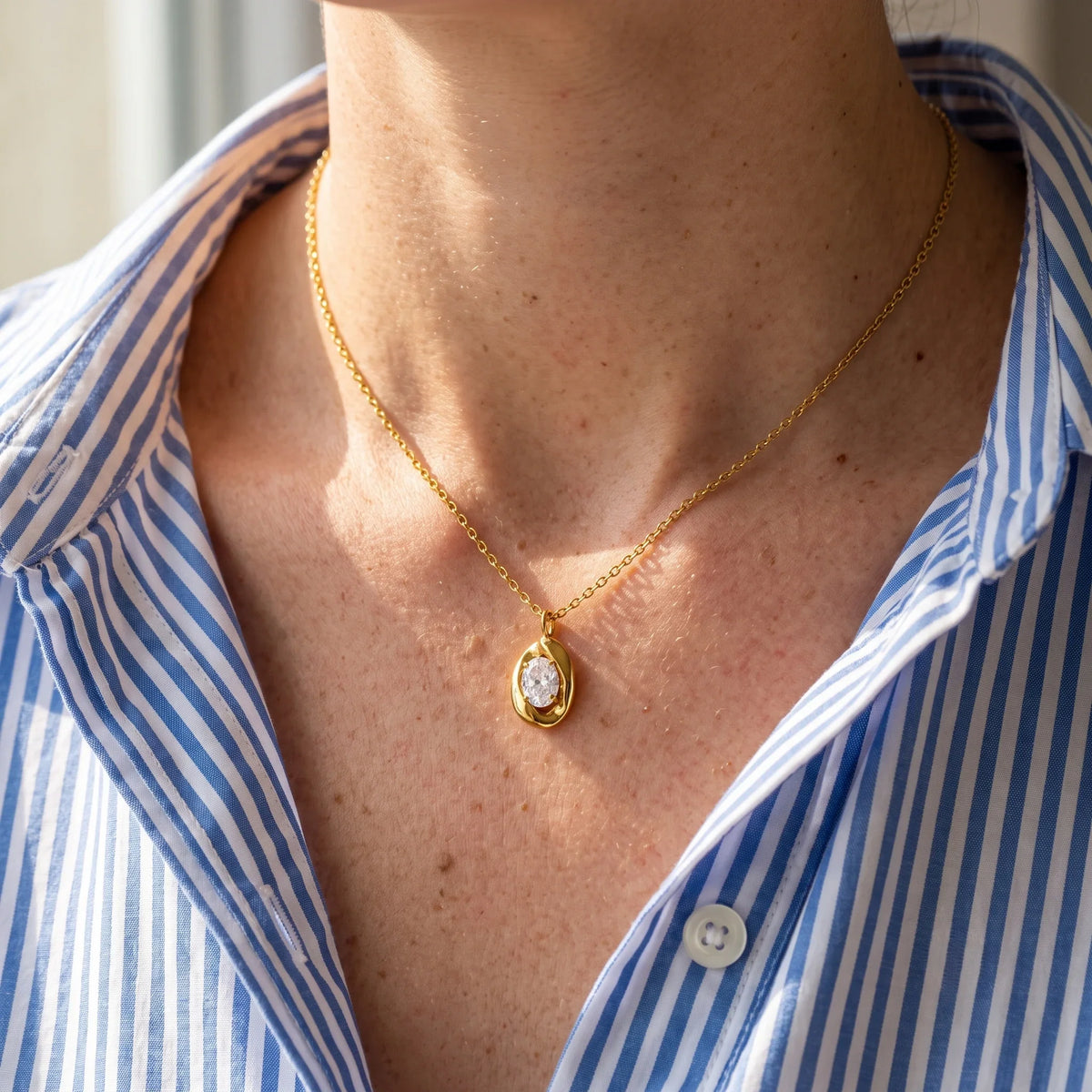 Lumina Water Droplet Necklace