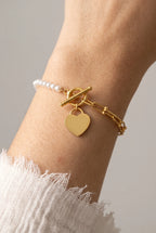 Beaded Half Pearl Bracelet
