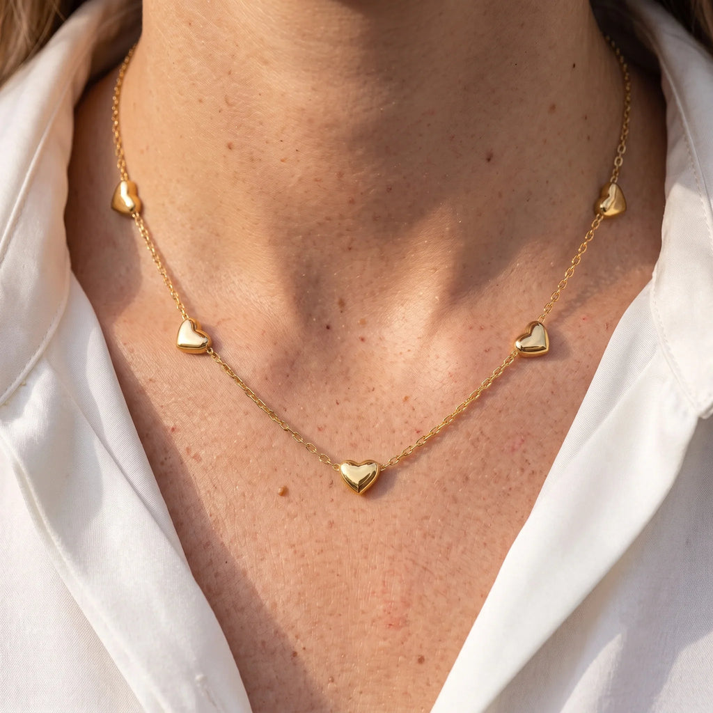 Luxy In Love Heart Chain Necklace