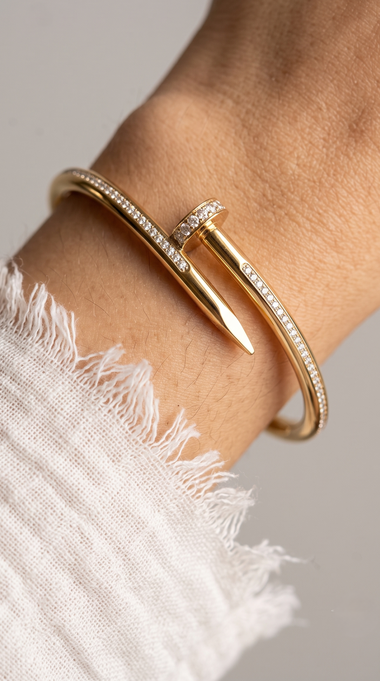 Nail Diamond Bracelet